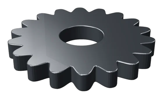 Sprockets & star wheels, rendered
